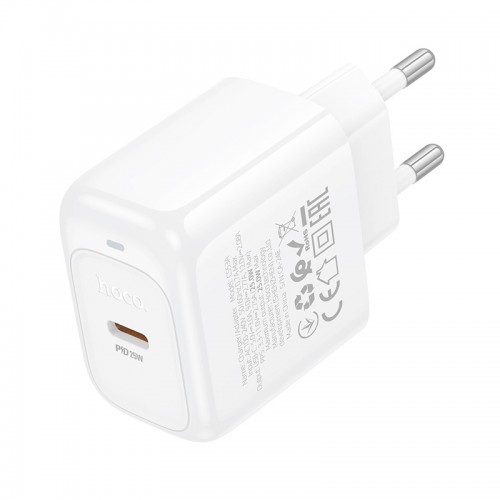 Сетевое зарядное устройство Hoco CS53A Surplus PD25W (1USB-C) (White)
