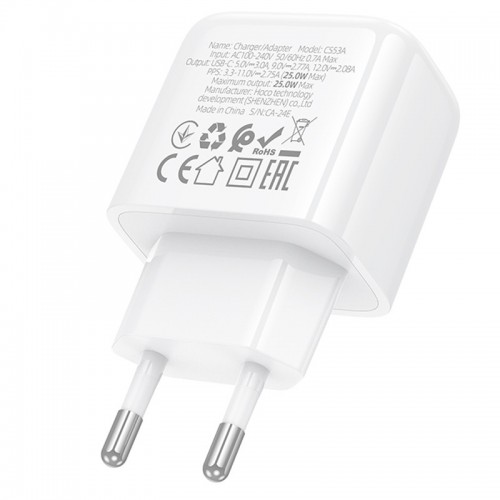 Сетевое зарядное устройство Hoco CS53A Surplus PD25W (1USB-C) (White)