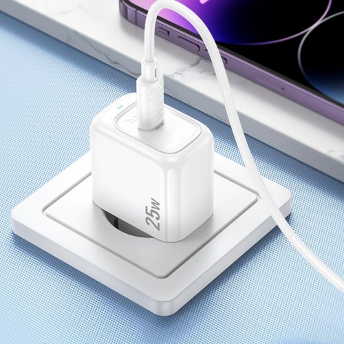 Сетевое зарядное устройство Hoco CS53A Surplus PD25W (1USB-C) (White)
