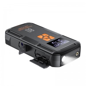 Пусковий пристрій (бустер) для автомобіля Hoco QS2 Land Jump Starter and Air Pump 8000 mAh (Black)