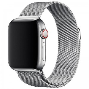Ремешок Milanese Loop Design для Apple Watch 42/44mm Silver