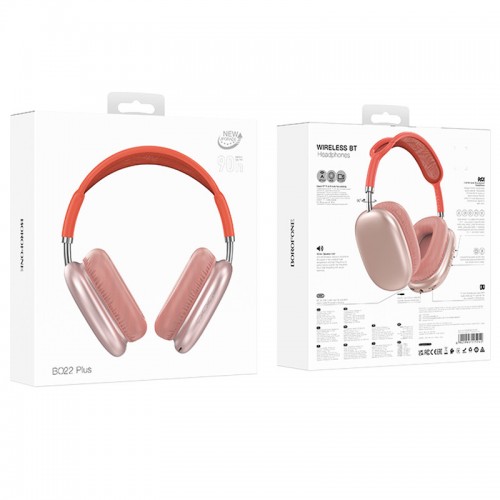 Накладные беспроводные наушники BOROFONE BO22 Plus Elegant (Pink)