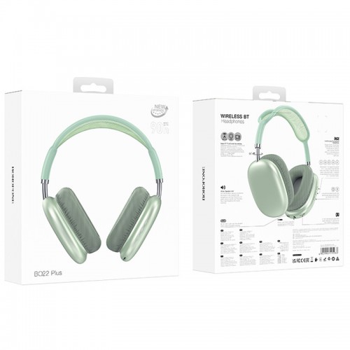 Накладные беспроводные наушники BOROFONE BO22 Plus Elegant (Green)