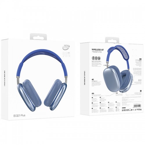 Накладные беспроводные наушники BOROFONE BO22 Plus Elegant (Sky Blue)