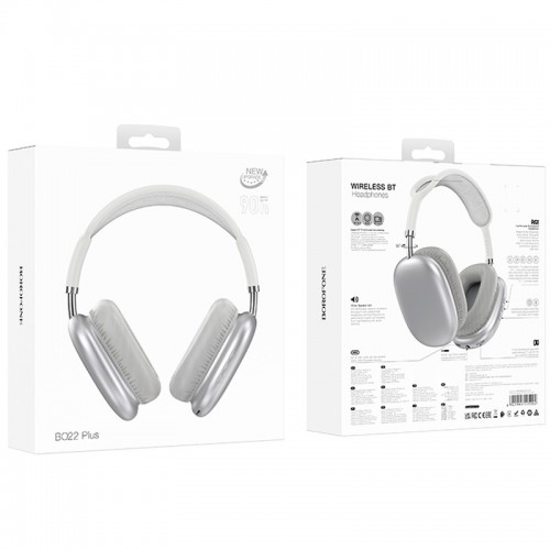 Накладные беспроводные наушники BOROFONE BO22 Plus Elegant (Silver)