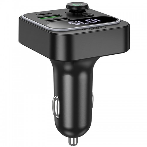 Автомобильное зарядное устройство FM модулятор Hoco E85 Tiger PD20W+QC3.0 (Black)