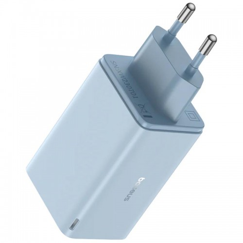 Мережевий зарядний пристрій Baseus GaN6 Pro OS 2C+2U 65W + Type-C to Type-C 100W (1m) (P10162701) (Galaxy Blue)