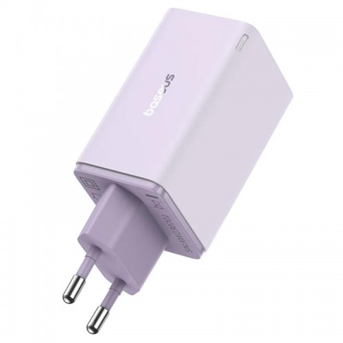 Мережевий зарядний пристрій Baseus GaN6 Pro OS 2C+2U 65W + Type-C to Type-C 100W (1m) (P10162701) (Star Purple)