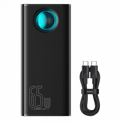 Power Bank Baseus Amblight Digital Display 65W 26800 mAh (P10022402113-00) (Black)