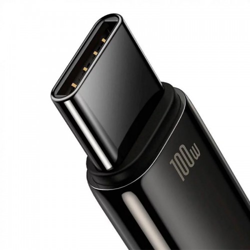 Дата кабель Baseus Tungsten Gold USB to Type-C Cable 100W (1m) (CAWJ00000) (Black)