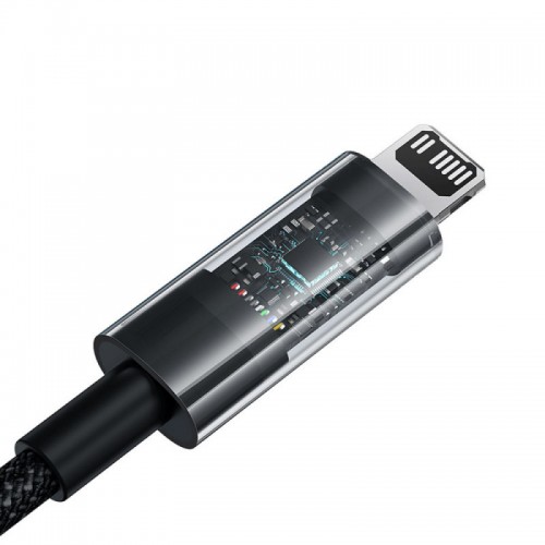 Дата кабель Baseus Gem Fast Charging Type-C to Lightning 20W (1m) (P10373001) (Cluster Black)