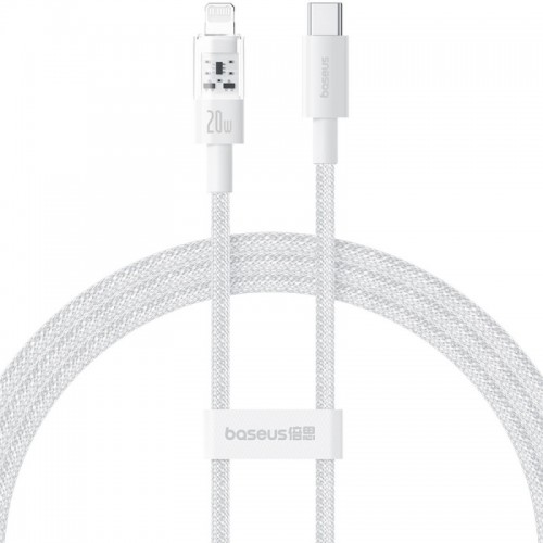 Дата кабель Baseus Gem Fast Charging Type-C to Lightning 20W (1m) (P10373001) (Moon White)