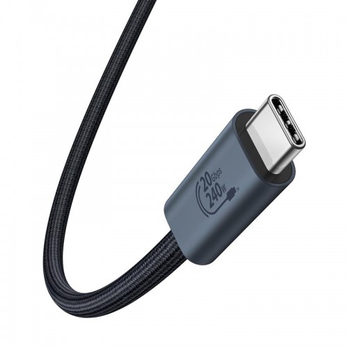 Дата кабель Baseus Flash 2 USB4 Full-Featured Type-C to Type-C 240W (1.8m) (P10311803112) (Cluster Black)