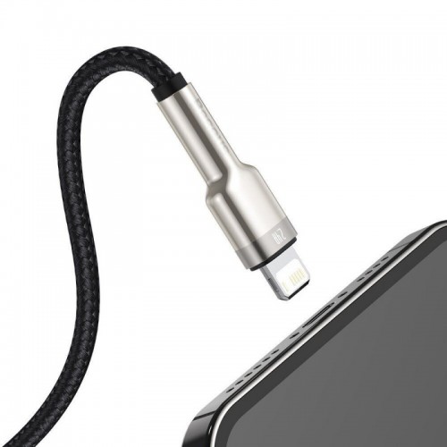 Дата кабель Baseus Cafule Series Metal USB to Lightning 2.4A (1m) (CALJK-A0) (Black)