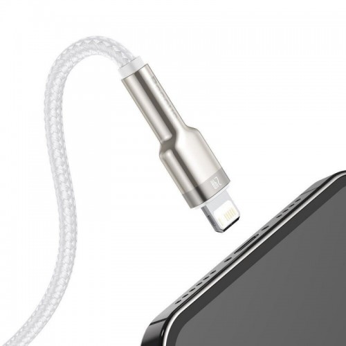 Дата кабель Baseus Cafule Series Metal USB to Lightning 2.4A (1m) (CALJK-A0) (White)