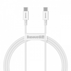 Дата кабель Baseus Superior 2 Fast Charging Type-C to Type-C 100W (1m) (P10365200211-03) (Moon White)