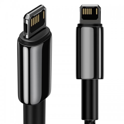 Дата кабель Baseus Tungsten Gold USB to Lightning Cable 2.4A (1m) (CALWJ-0) (Black)
