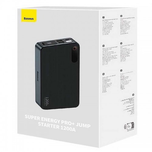 Пусковий пристрій (бустер) для автомобіля Baseus Super Energy Pro+ 12000mAh (C00245700111) (Black)