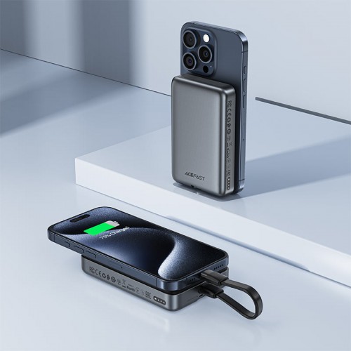 Power Bank Acefast M10 PD30W с БЗУ 10000 mAh (Black)