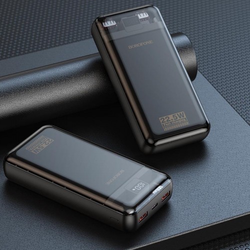 Power Bank BOROFONE BJ52A Power 22.5W+PD20W 20000 mAh (Black)
