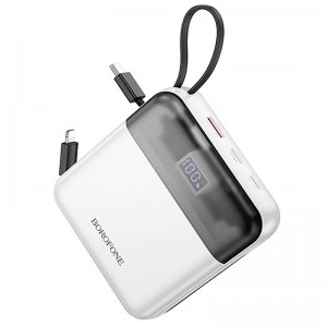 Power Bank BOROFONE BJ64A Distinct 22.5W+PD20W with cable 20000 mAh (White)