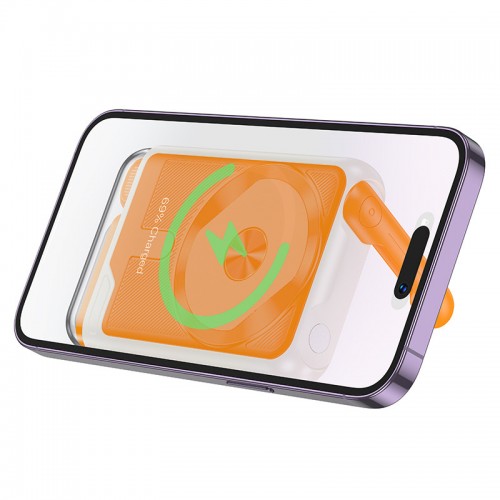 Power Bank BOROFONE BJ69 Skillful PD20W с БЗУ 10000 mAh (White / Orange)