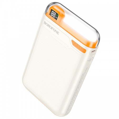 Power Bank BOROFONE BJ69 Skillful PD20W с БЗУ 10000 mAh (White / Orange)
