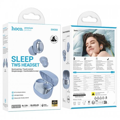 Беспроводные TWS наушники Hoco EW200 Elegant (Blue)