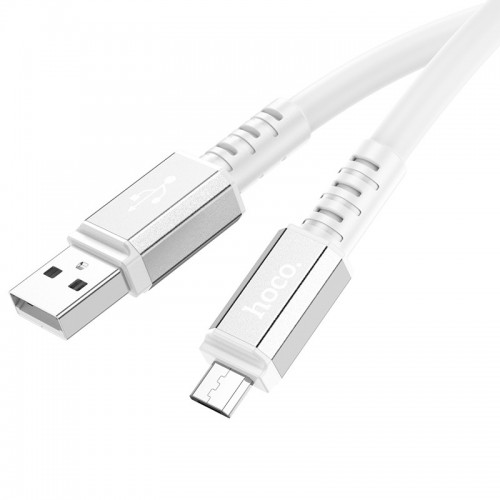 Дата кабель Hoco X85 Strength USB to MicroUSB (1m) (White)
