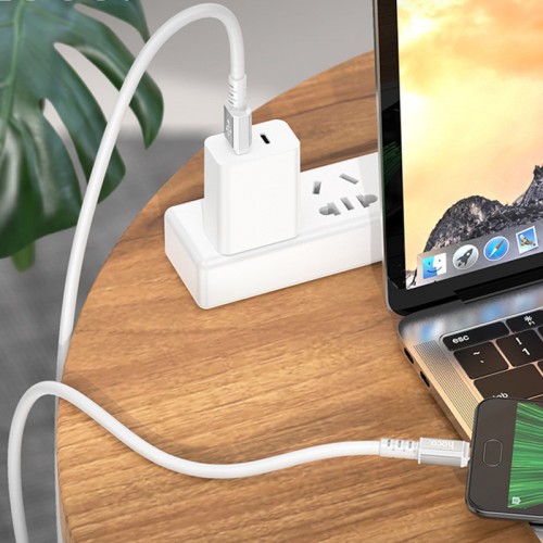Дата кабель Hoco X85 Strength USB to MicroUSB (1m) (White)