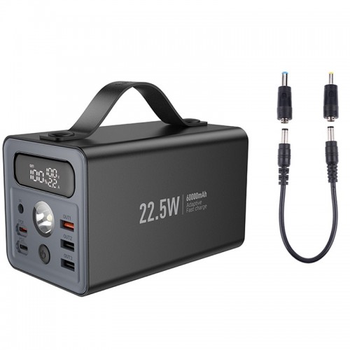 Power Bank Hoco J138 22.5W+PD20W+DC12V 60000 mAh (Black)