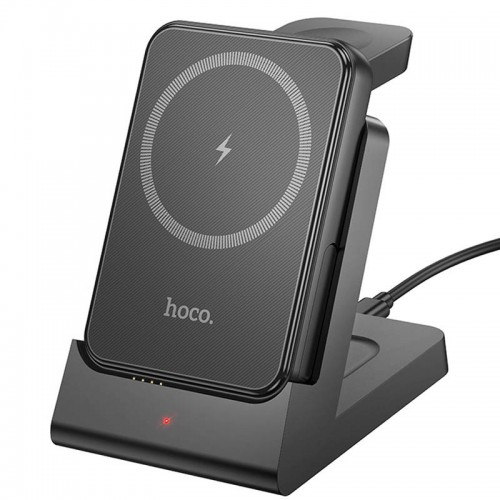 Power Bank + зарядная станция Hoco J149 Victory 3in1 magnetic с БЗУ 5000 mAh (Black)