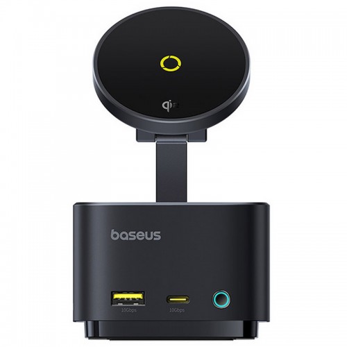 БЗП+HUB Baseus MagPro Series II 7-in-1 (USB-C to HDMI 4K 60Hz+2USB-А+2C+1SD/TF) (B000729001)(Cosmic Black)