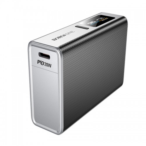 Power Bank BOROFONE BJ72 Energy 22.5W+PD20W with display 10000 mAh (Metal gray)