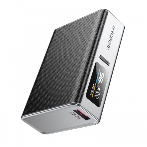 Power Bank BOROFONE BJ72 Energy 22.5W+PD20W with display 10000 mAh (Metal gray)