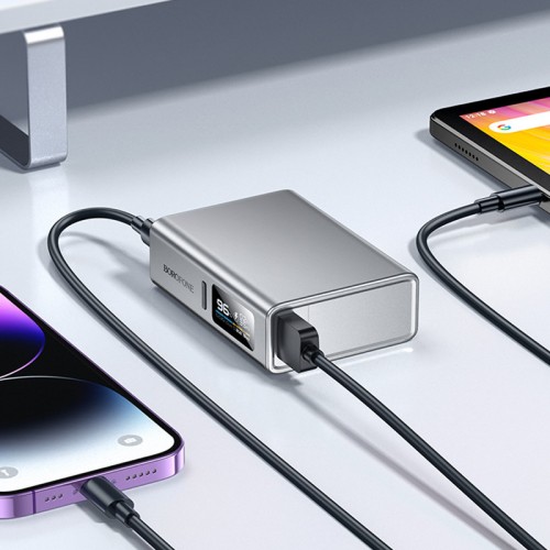 Power Bank BOROFONE BJ72 Energy 22.5W+PD20W with display 10000 mAh (Metal gray)