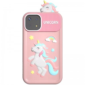 Дитяча фотокамера-смартфон P1 Plus з чохлом (Pink)