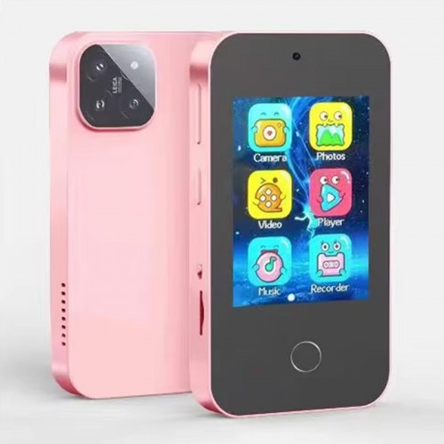 Дитяча фотокамера-смартфон P1 Plus з чохлом (Pink)