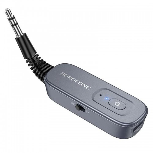 Bluetooth AUX аудио ресивер/трансмиттер BOROFONE BC51 Clear way (Metal grey)