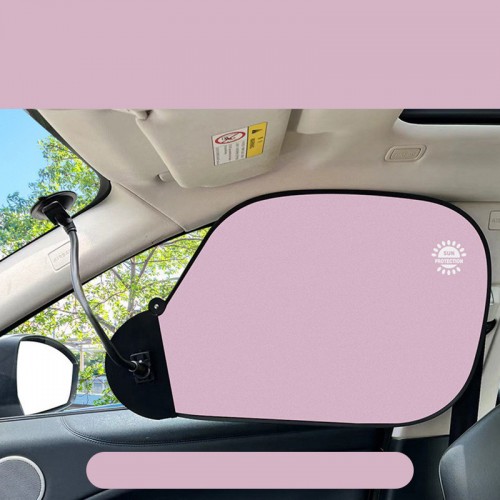 Солнцезащитный козырек для автомобиля (на присоске) (0.58x0.36m) (Pink)
