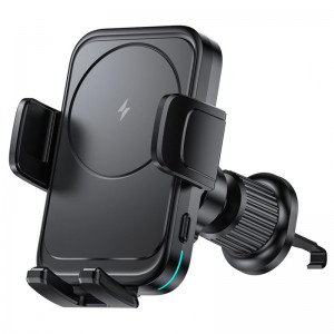 Автодержатель для телефона с БЗУ WIWU CH-321 15W (Black)