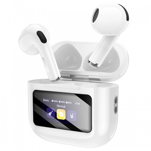 Беспроводные TWS наушники Hoco EW73 Randy with Touch Screen (с дисплеем) (White)