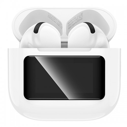 Беспроводные TWS наушники Hoco EW73 Randy with Touch Screen (с дисплеем) (White)