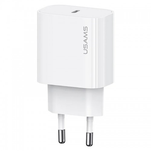 Сетевое зарядное устройство Usams US-CC226 Kit-Yi Ser. 20W (1USB-C) + кабель Type-C to Lightning (White)