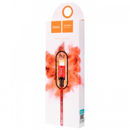 Дата кабель Hoco X14 Times Speed Lightning Cable (2m) (Red)