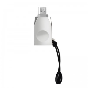 Переходник Hoco UA10 OTG USB to MicroUSB (Silver)