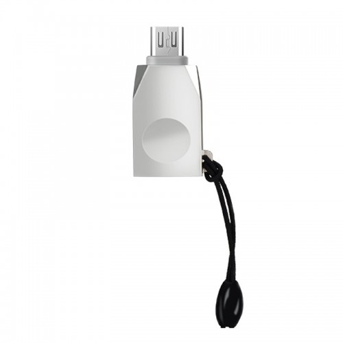 Переходник Hoco UA10 OTG USB to MicroUSB (Silver)