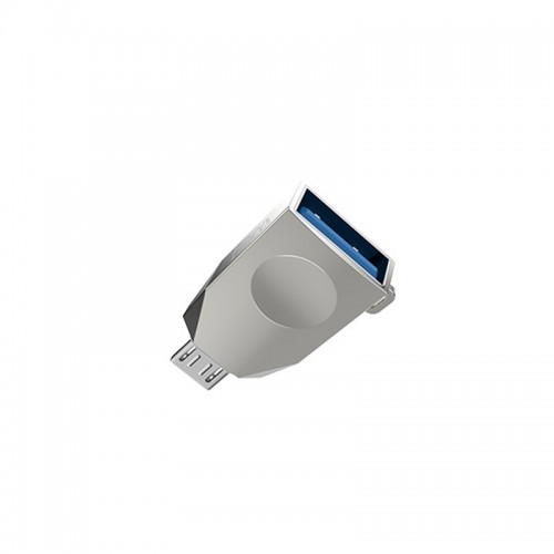 Переходник Hoco UA10 OTG USB to MicroUSB (Silver)