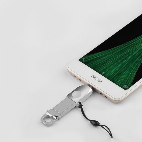 Переходник Hoco UA10 OTG USB to MicroUSB (Silver)