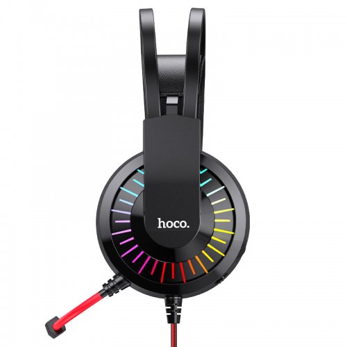 Накладные наушники Hoco W105 Joyful (USB+3.5mm/1.2m) (Red)
